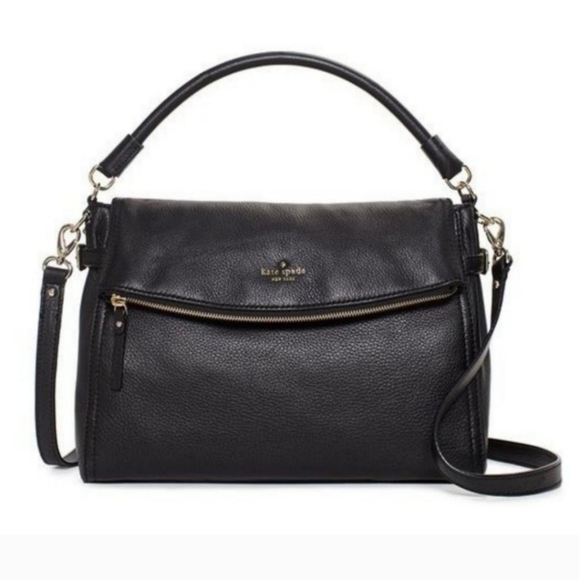 kate spade Handbags - Kate Spade Cobble-Hill Minka Black Leather Gold Hobo Crossbody Bag